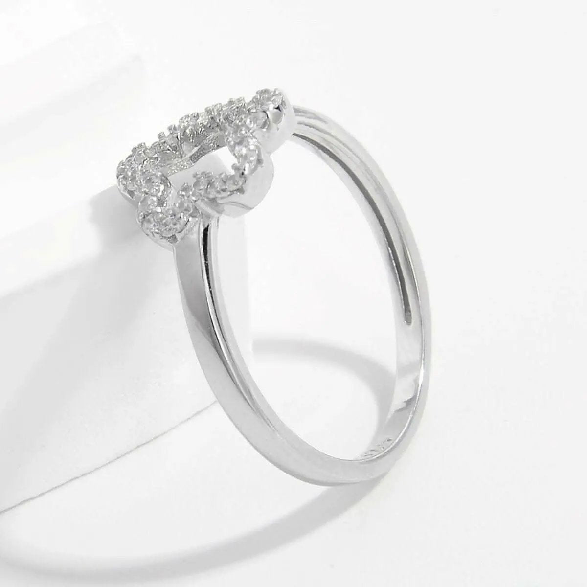 Zircon sparkle sterling silver ring - Love Salve